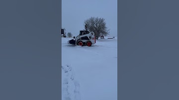 It is hard to plow snow when it is this icy.