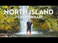 7day itinerary north island new zealand road trip