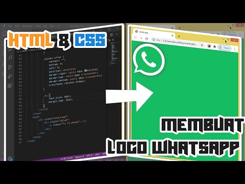 Membuat logo Whatsapp menggunakan HTML & CSS || Making an Whatsapp logo using HTML & CSS