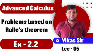Rolles theorem | The derivative and mean value theorem | Advanced calculus ex 2.2