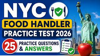NYC Food Handler Practice Test 2026 | 25 Practice Questions & Answers