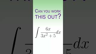 Integration by Substitution or Reverse Chain Rule | A Level #ALevelMaths #MathsRevision #Shorts
