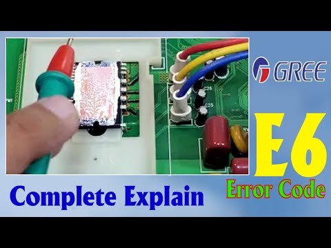 Gree DC inverter AC E6 error code AC PCB 2