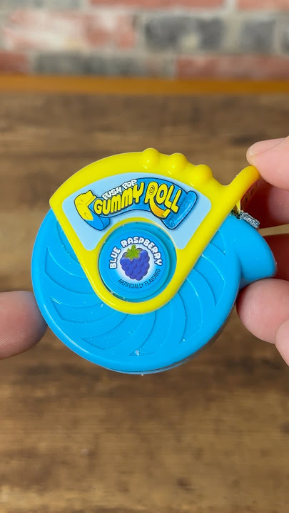 We’re Push Pop Gummy Rolls one of the best candy EVER? 🤔 #shorts #foodfinds #musttry #viral