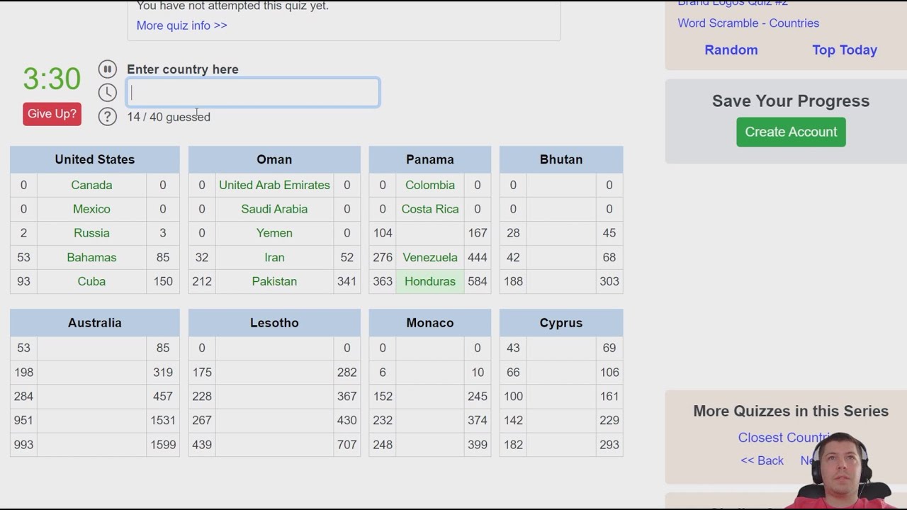 Five Closest Countries (3 quizzes) Jetpunk YouTube