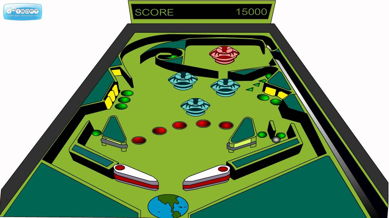Pinball machine flash animation YouTube