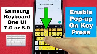 How to show Pop-up on Key Press Samsung keyboard  screenshot 2