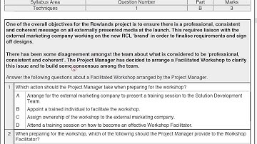 AgilePM v2 Practitioner Practice Paper Q1 Part B