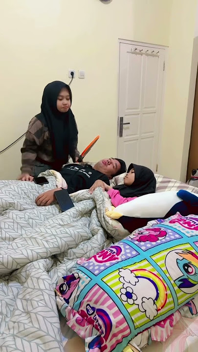 AYAH SAMA AINUN PURA PURA TIDUR 😂😅 #shorts