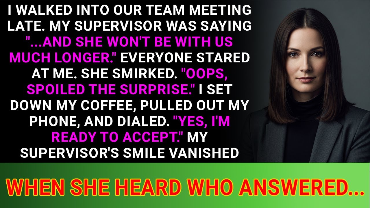 Supervisor Announced My Termination At The Team Meeting Before Telling Me - Big Mistake