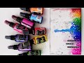 Easy 20 Minute Rainbow Mixed Media Art Journal Page  Dylusions  Ink Sprays + Texture