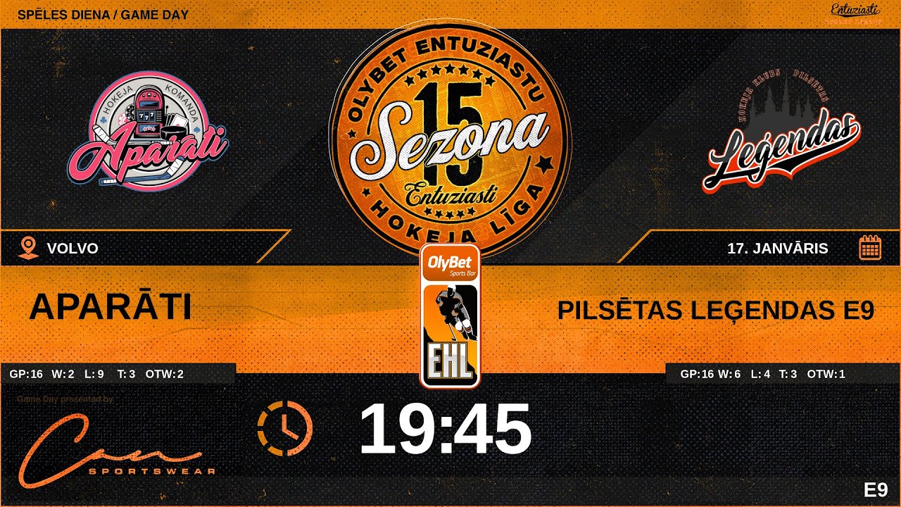 2026 01 17 | APARĀTI (APR) - PILSĒTAS LEĢENDAS E9 (PL9) | E9