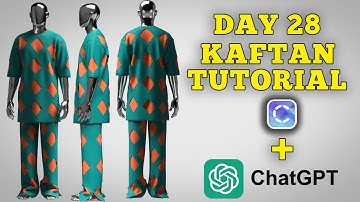 Day 28 Kaftan Design Tutorial with Clo3d and ChatGpt