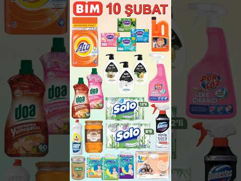 🛒 BİM 10 Şubat Aktüel Ürünleri 🔥 Temizlik Ürünlerinde Büyük Fırsatlar #bim #keşfetedüş #shortvideo