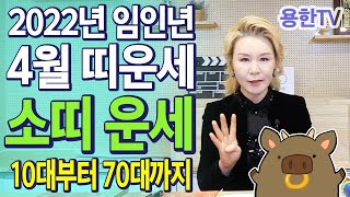 2022년 임인년 4월 소띠 운세 '10대 20대 30대 40대 50대 60대 70대' 좋은 운세 나이와 띠…