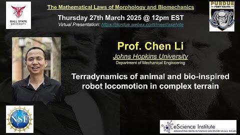 MaLaMoBi Seminar Series: Prof Chen Li - Terradynamics of animal and robot locomotion (Mar 27 2025)