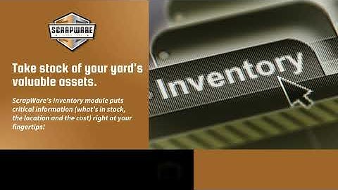 ScrapWare Inventory Module Video