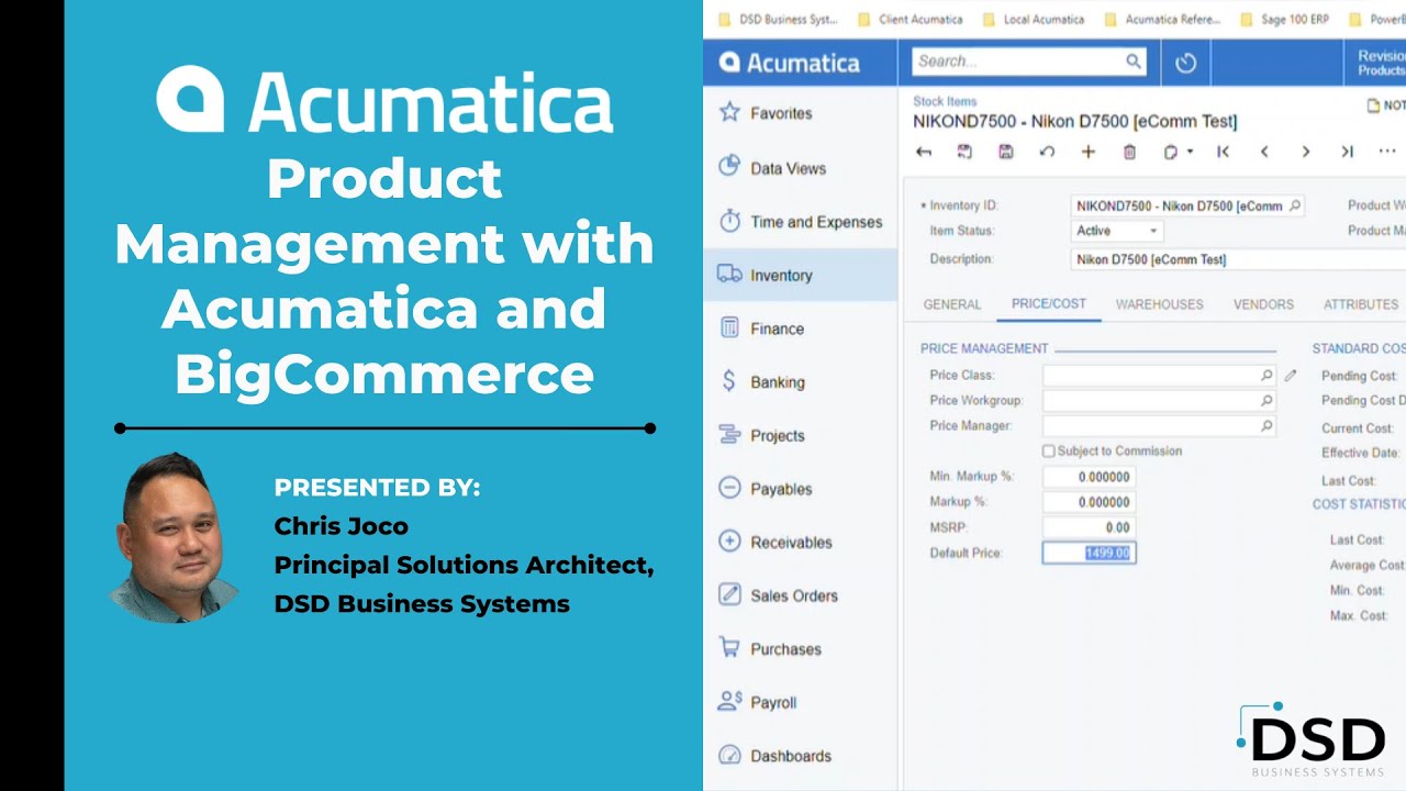 Acumatica Product Management with Big Commerce - YouTube