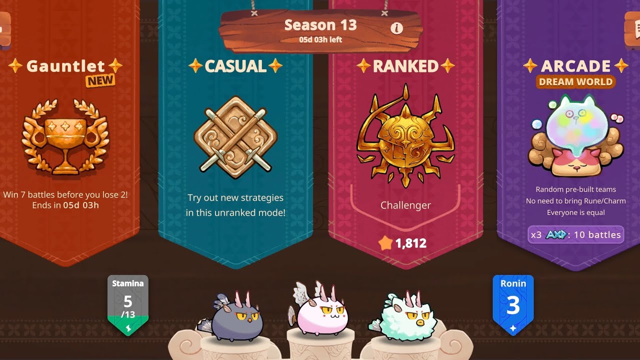 Budget AOE Bird Team Challenger rank | Axie Infinity Origins Season 13