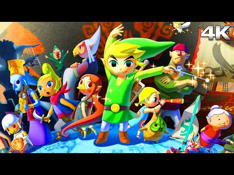 ZELDA: WIND WAKER HD All Cutscenes (Full Game Movie) 4K Ultra HD