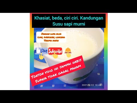 Video: Perbedaan Dan Karakteristik Susu Murni