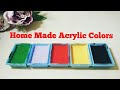 How to Make Acrylic Colors at Home/Paint Making Hacks at Home.