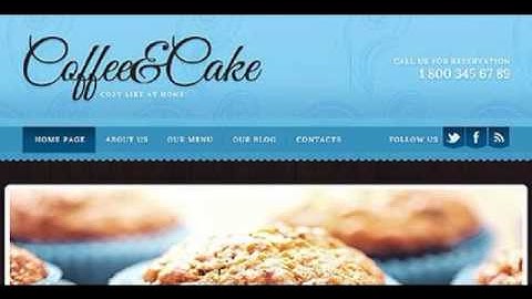 Preview White Cafe Drupal Theme by Elza TMT