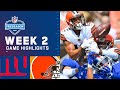 New York Giants vs. Cleveland Browns | Preseason Week 2 2021 NFL Game Highlights