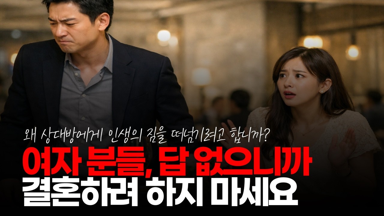 (※시청자채팅) 먹고 살기 힘들고 답 없으니까 결혼하려 하지 마세요. #결혼현실 #취집결혼종말 #반반결혼