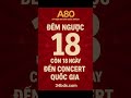 Cùng 34bds.com Đếm ngược còn 18 ngày nữa thôi là Concert Quốc Gia A80 #youtubeshorts