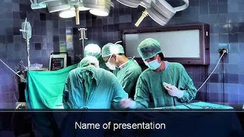 Surgical Procedure PowerPoint Template by PoweredTemplate.com