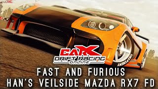CarX Drift Racing PS4 - Han's Mazda Rx7 VeilSide! Fast and Furious / First Person Gameplay [Montage]