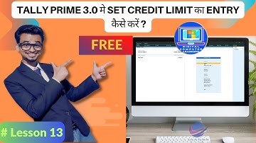 How to Set Credit Limit In Tally Prime 3.0 | Set credit limit in tally prime | tally prime 3.0