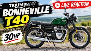 Live Reaction ‖ Full Bonneville T40 Launch