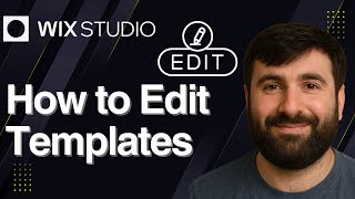 How to Edit Templates on Wix Studio | Beginner Tutorial 2025
