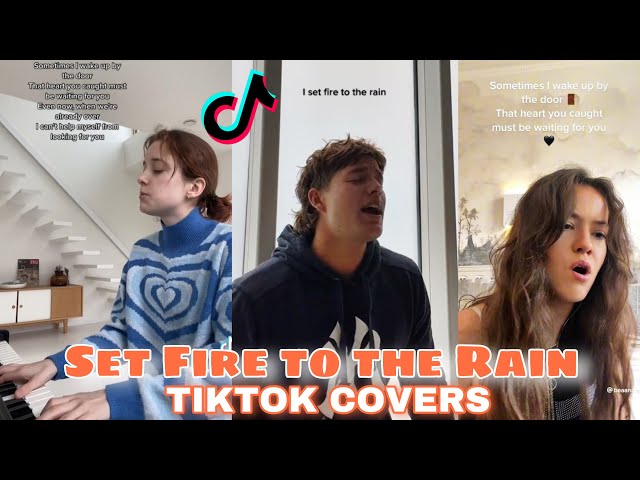 Adele- Set Fire to the Rain TikTok Singers Covers🤯😌❤️ class=