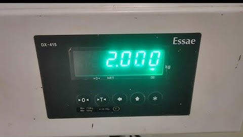 How To Calibrate Essae DX-415 Weight Machine