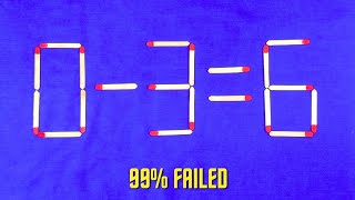 Move only 1 Stick To Make Equation Correct Matchstick puzzle