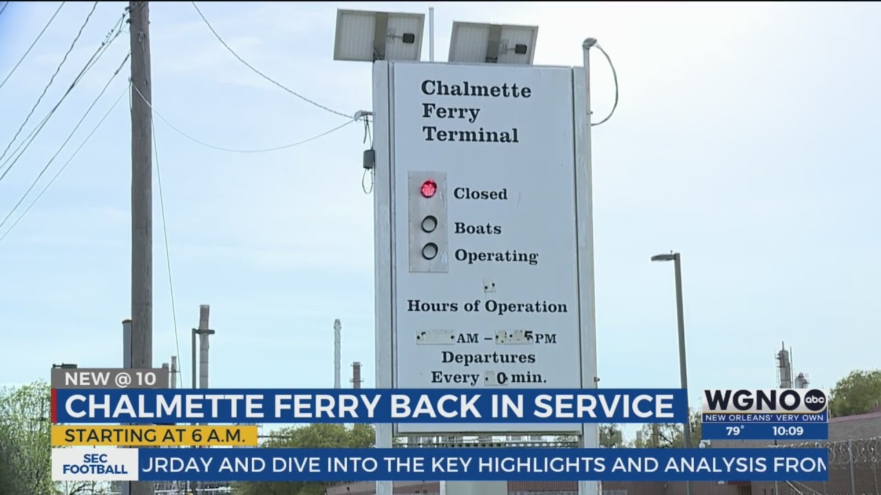 Chalmette Ferry Back In Service After Coast Guard Inspection YouTube chalmette-ferry-back-in-service-after-coast-guard-inspection-youtube