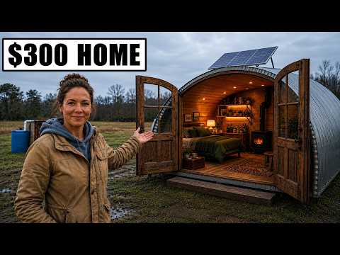 After Divorce This Homeless Single Mom Turned a $300 Quonset Hut Into an Fully Off-Grid Desert Home