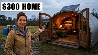 After Divorce This Homeless Single Mom Turned a 300 Quonset Hut Into an Fully Off-Grid Desert Home