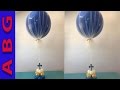 DIY 3' Jumbo Balloon Centerpiece Covered with Tulle Decoration tutorial