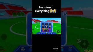 HE RUINED EVERYTHING😭😭and now its gross #roblox #scuff #ball