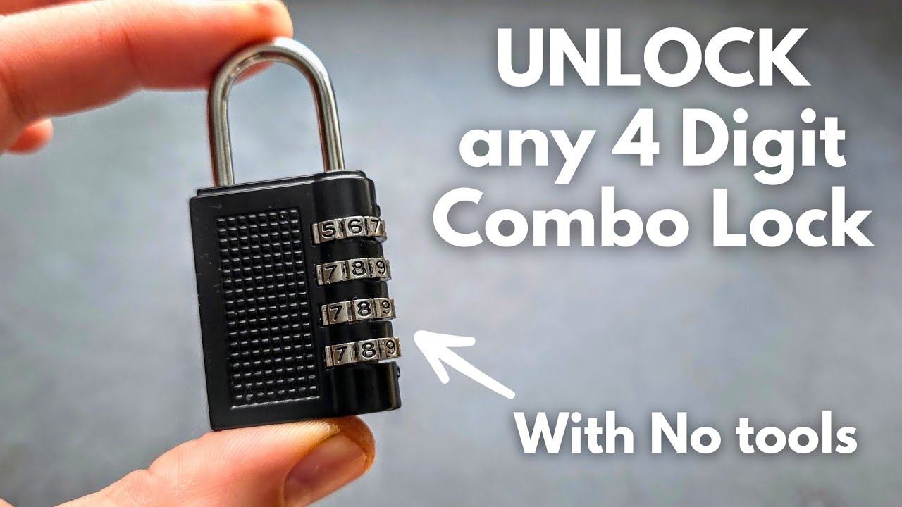 Как разблокировать любой 4-значный кодовый замок за 30 секунд! (Потерянный код)