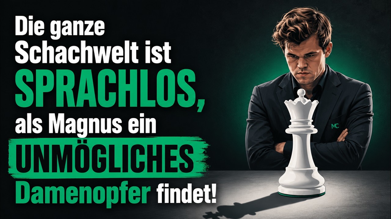 Die ganze Schachwelt ist SPRACHLOS, als Magnus ein UNMÖGLICHES Damenopfer findet!