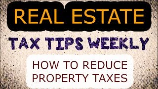 Are you sick of paying so much property taxes each year? there three
options that may be able to take advantage if want reduce more ...