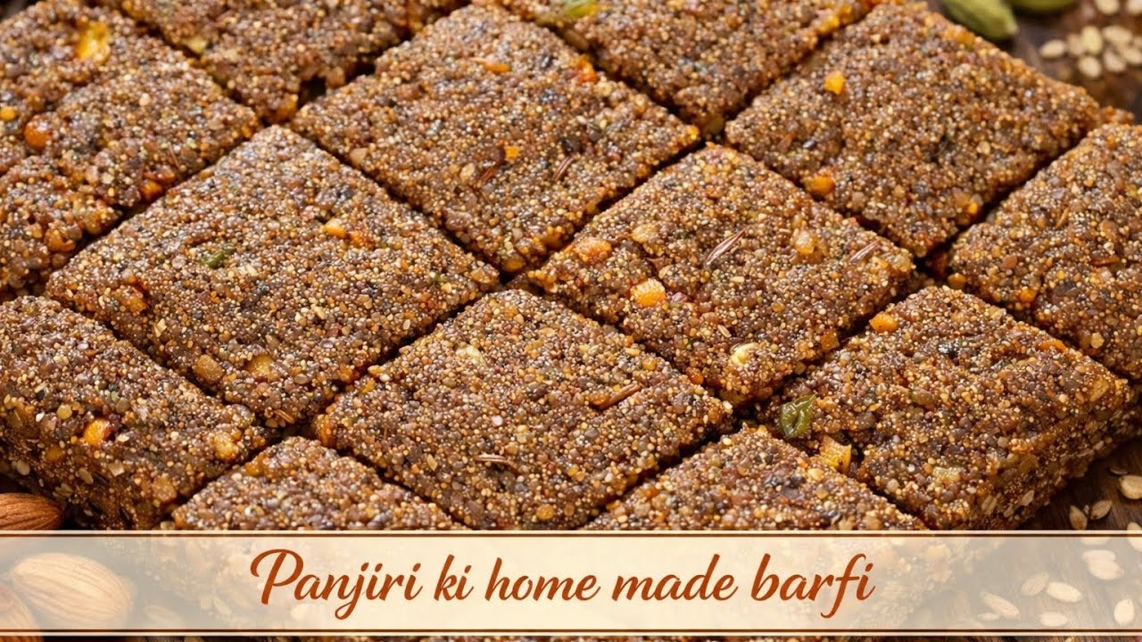 Panjiri Ki Barfi #Postpartumcarerecipe #Panjiri ki barfi/laddoo #goodfornewmoms 