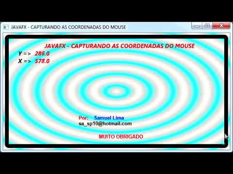 JAVAFX - CAPTURANDO AS COORDENADAS DO MOUSE