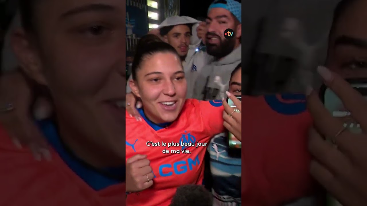 L'OM bat le PSG, la joie des supporters au Vélodrome