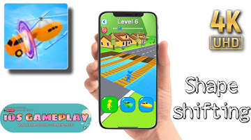 Shape shifting - All Levels Gameplay iOS and Android (Levels 5-6) Ultra HD 4K